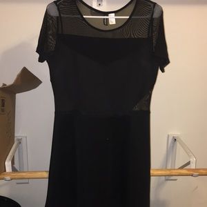 black h&m dress
